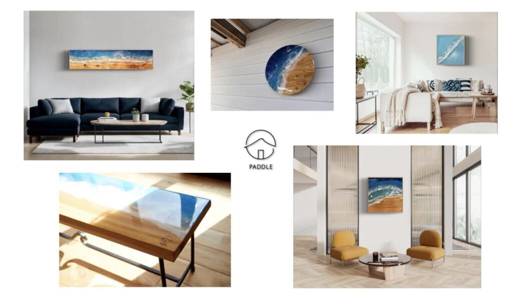 木材に美しい海や波を描くレジンアーティストPaddleによるArt Exhibitionが VISSLA STOREで開催！7/18~7/31
