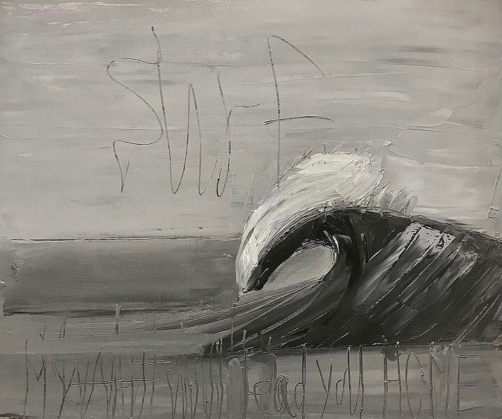 Takuya.ｙart exhibition「surf on canvas」in VISSLA STORE