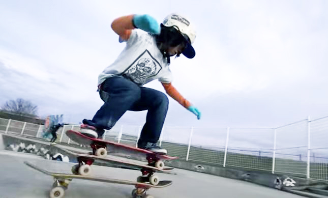 13歳のスケートボード スーパーキッズ『山本勇』フリースタイル動画