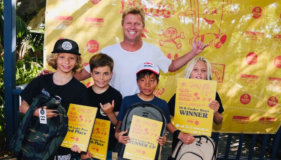 タジ・バロウ主催のサーフィンコンテストで2位入賞！9歳の宇野雅志サーフィン映像