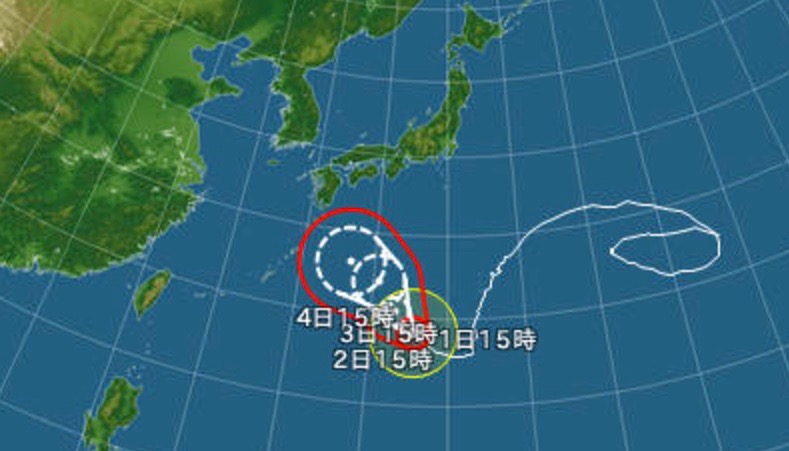 台風サーフィン