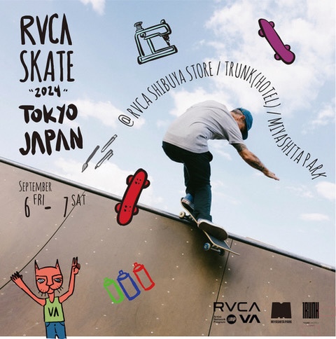 RVCAが“Encounter the culture”をテーマにした イベント『RVCA SKATE』を渋谷3会場で同時開催