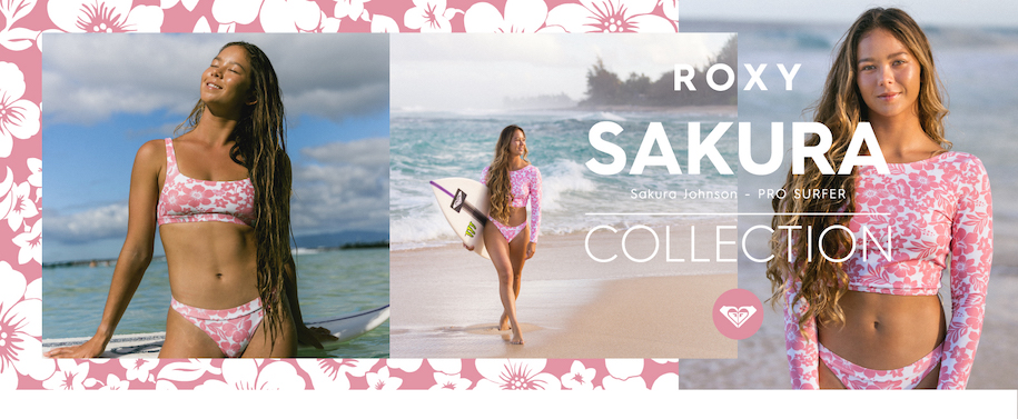 ROXYが、日本とハワイの両方にルーツを持つサーファー、 Bettylou Sakura Johnson　とのコラボレーションラインをローンチ