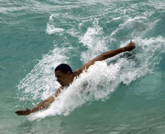 obama_bodysurfin