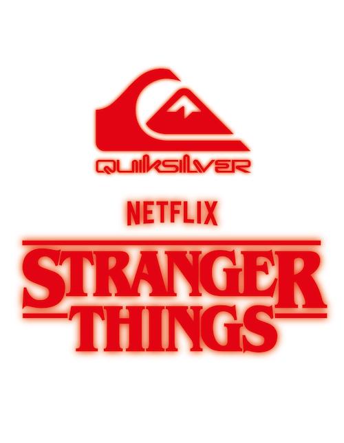 Quiksilver × Netflix ロゴ